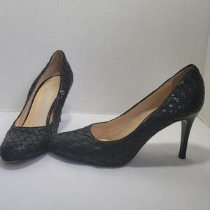 Cole Haan Collection Elegant Black Women's Heels 8.5 Made In Italy
